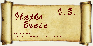 Vlajko Brčić vizit kartica